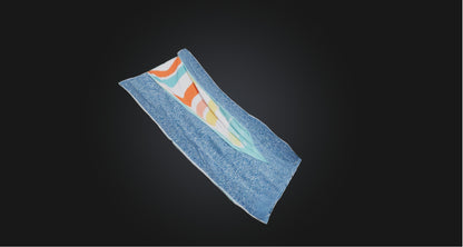3D model Beach towel VR / AR / low-poly