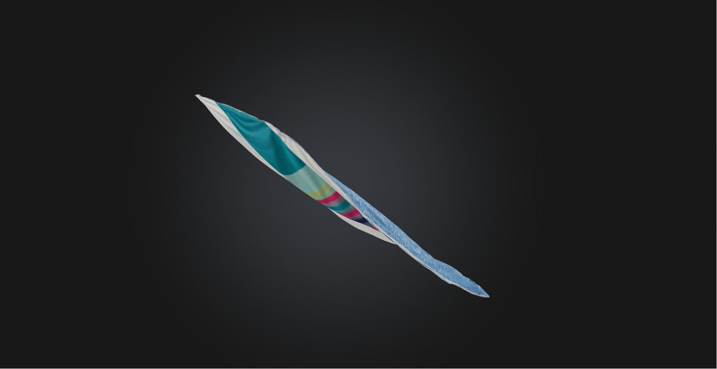 3D model Beach towel VR / AR / low-poly