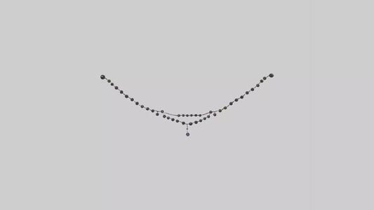 3D model Beaded curtain model VR / AR / low-poly