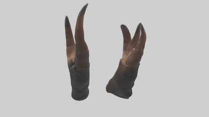 3D model Bear Claws VR / AR / low-poly