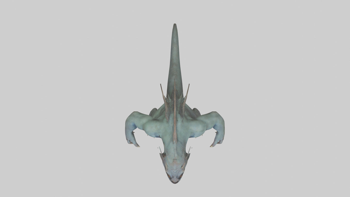 3D model Beast from the Depths model VR / AR / low-poly