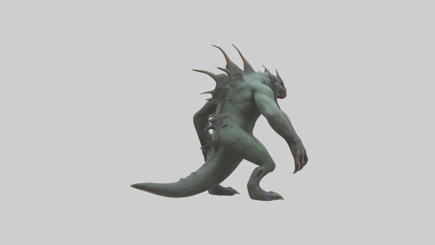 3D model Beast from the Depths model VR / AR / low-poly