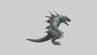 3D model Beast from the Depths model VR / AR / low-poly