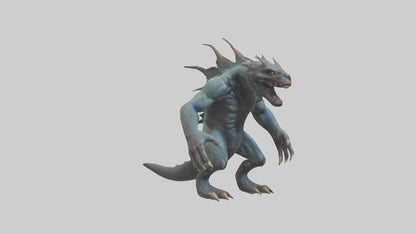 3D model Beast from the Depths model VR / AR / low-poly