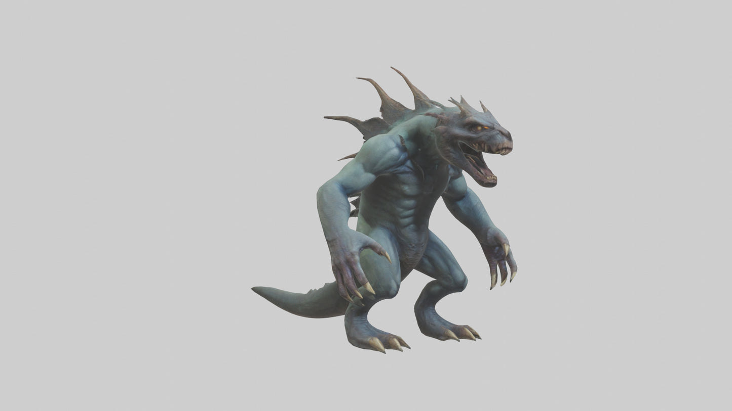 3D model Beast from the Depths model VR / AR / low-poly