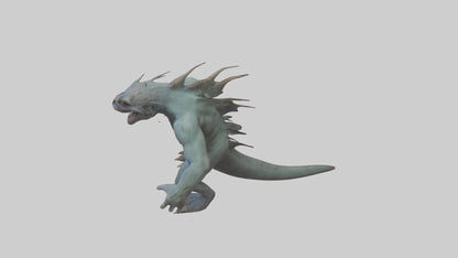 3D model Beast from the Depths model VR / AR / low-poly