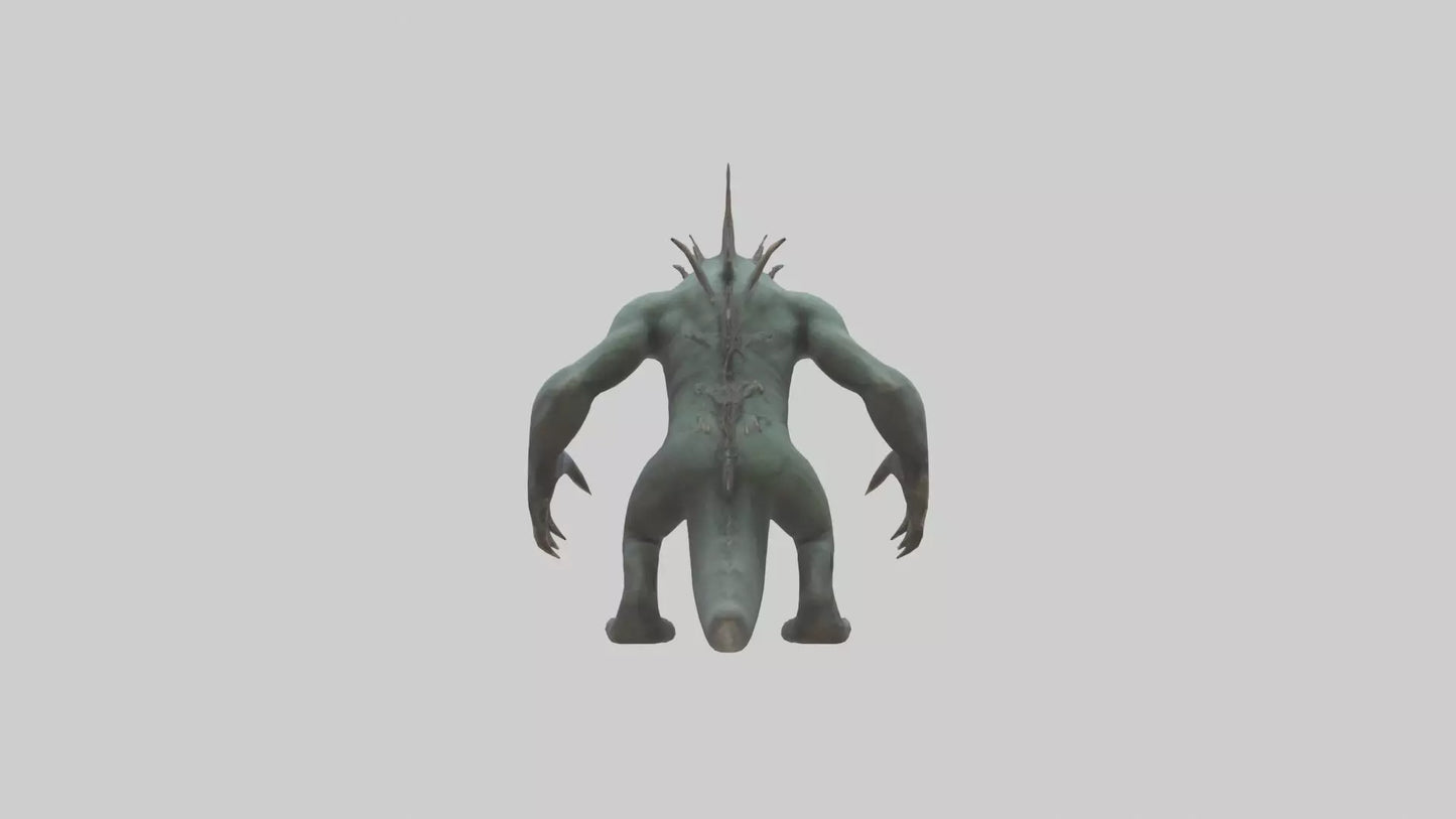 3D model Beast from the Depths model VR / AR / low-poly
