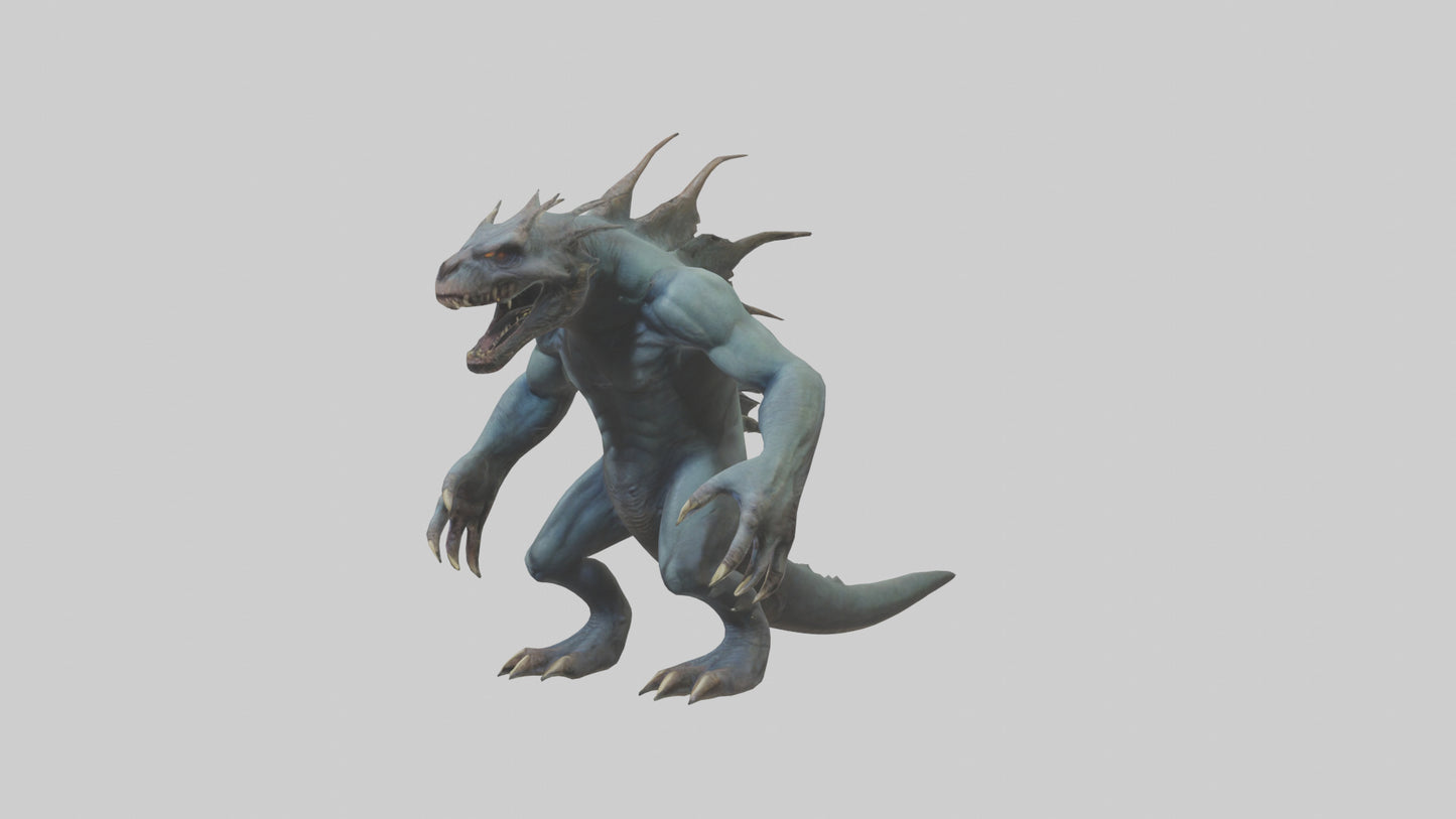 3D model Beast from the Depths model VR / AR / low-poly