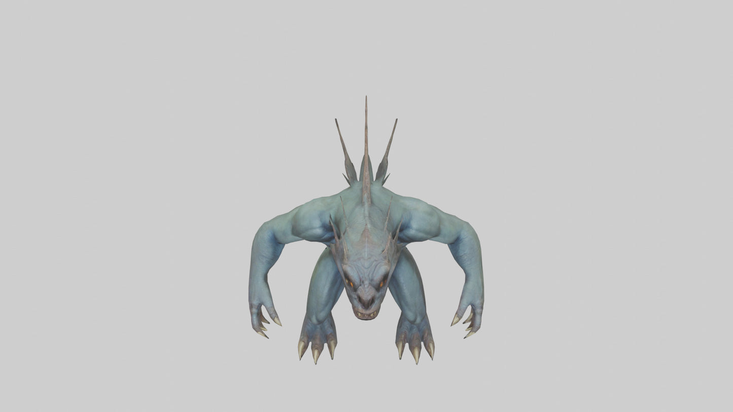 3D model Beast from the Depths model VR / AR / low-poly