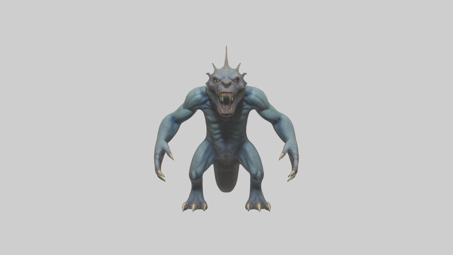 3D model Beast from the Depths model VR / AR / low-poly