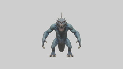 3D model Beast from the Depths model VR / AR / low-poly