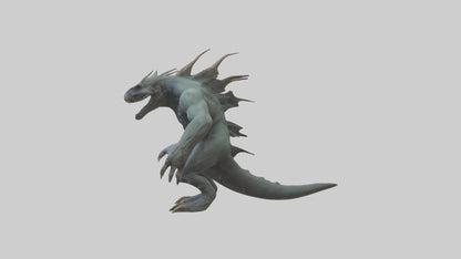 3D model Beast from the Depths model VR / AR / low-poly