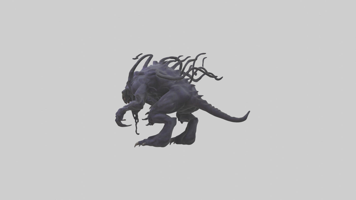 3D model Beast from the Void model VR / AR / low-poly