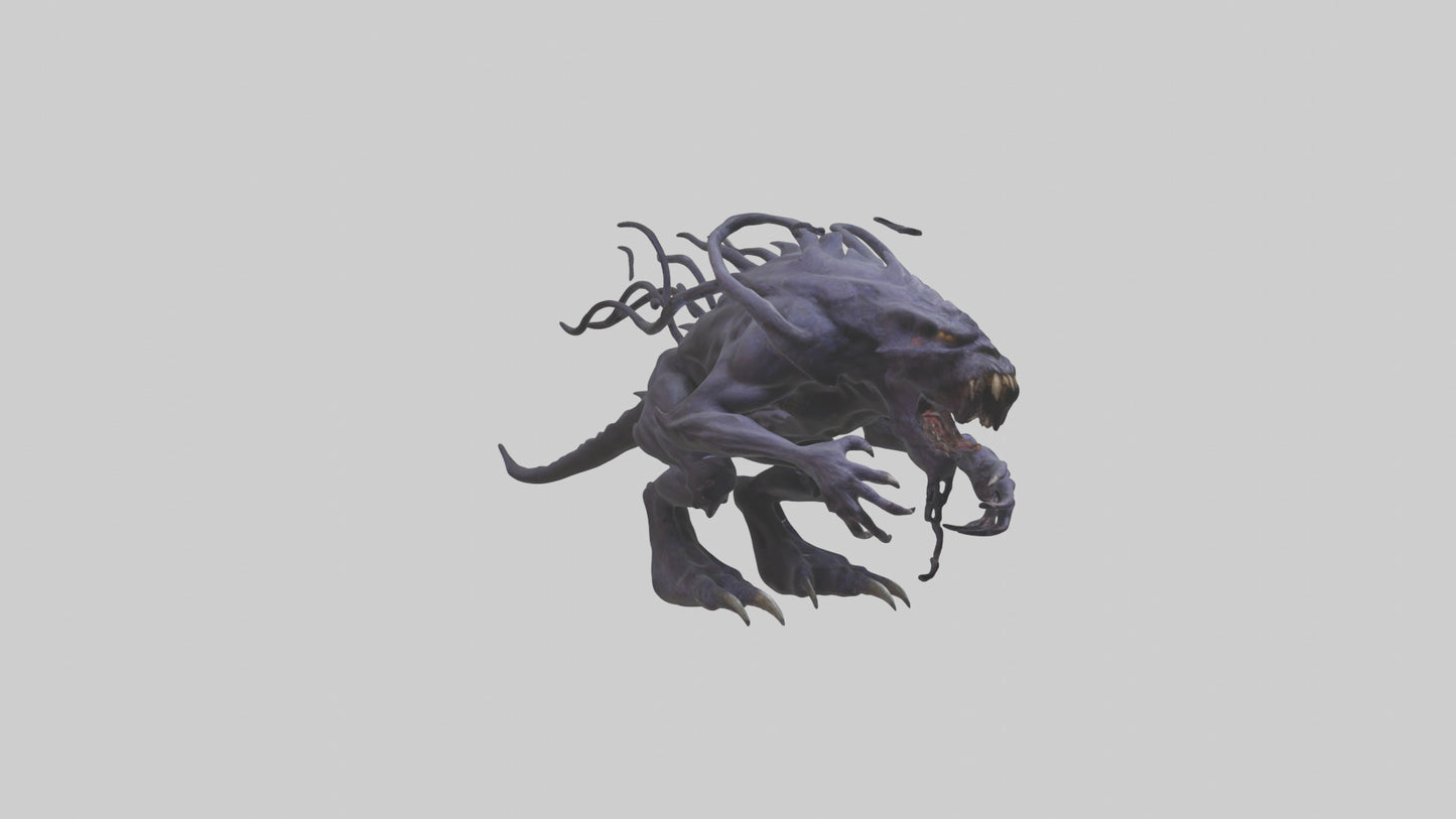 3D model Beast from the Void model VR / AR / low-poly
