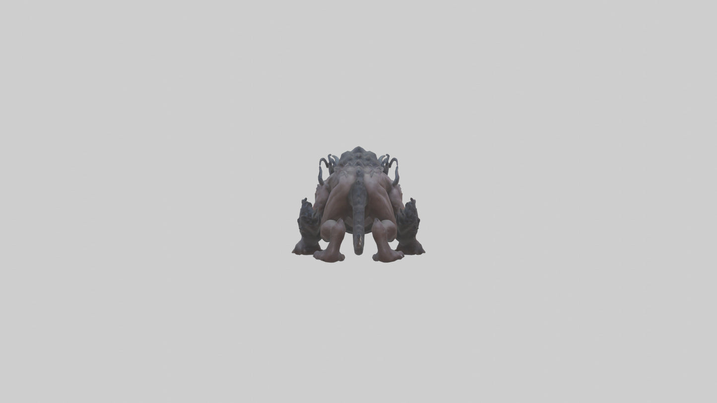 3D model Beast of Hades model VR / AR / low-poly
