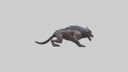 3D model Beast of Hades model VR / AR / low-poly