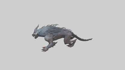 3D model Beast of Hades model VR / AR / low-poly