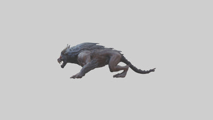 3D model Beast of Hades model VR / AR / low-poly