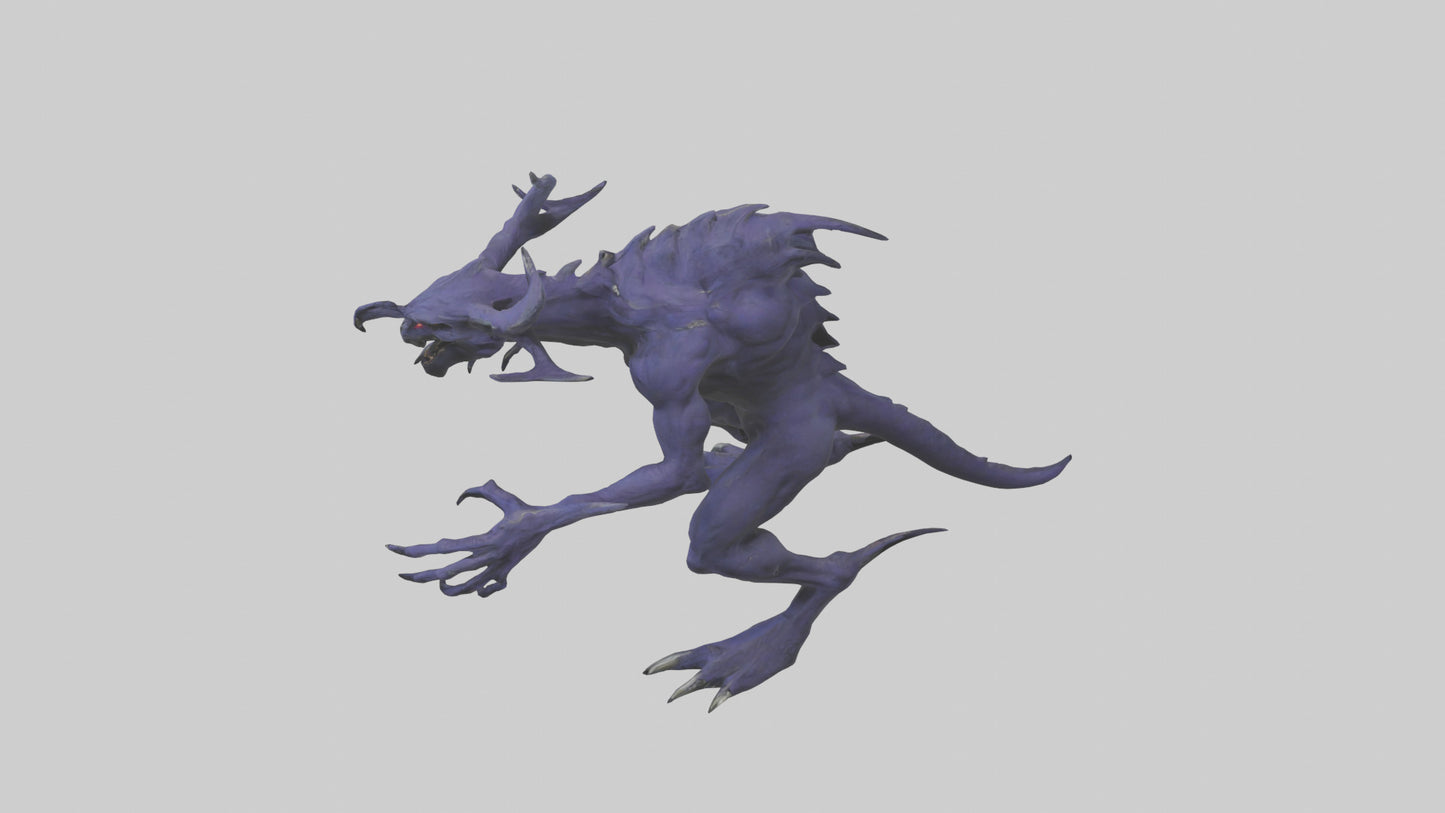 3D model Beast of Shadows model VR / AR / low-poly