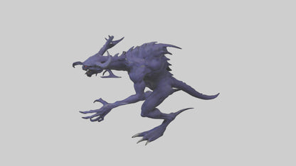 3D model Beast of Shadows model VR / AR / low-poly