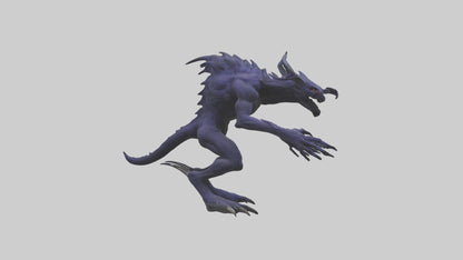 3D model Beast of Shadows model VR / AR / low-poly