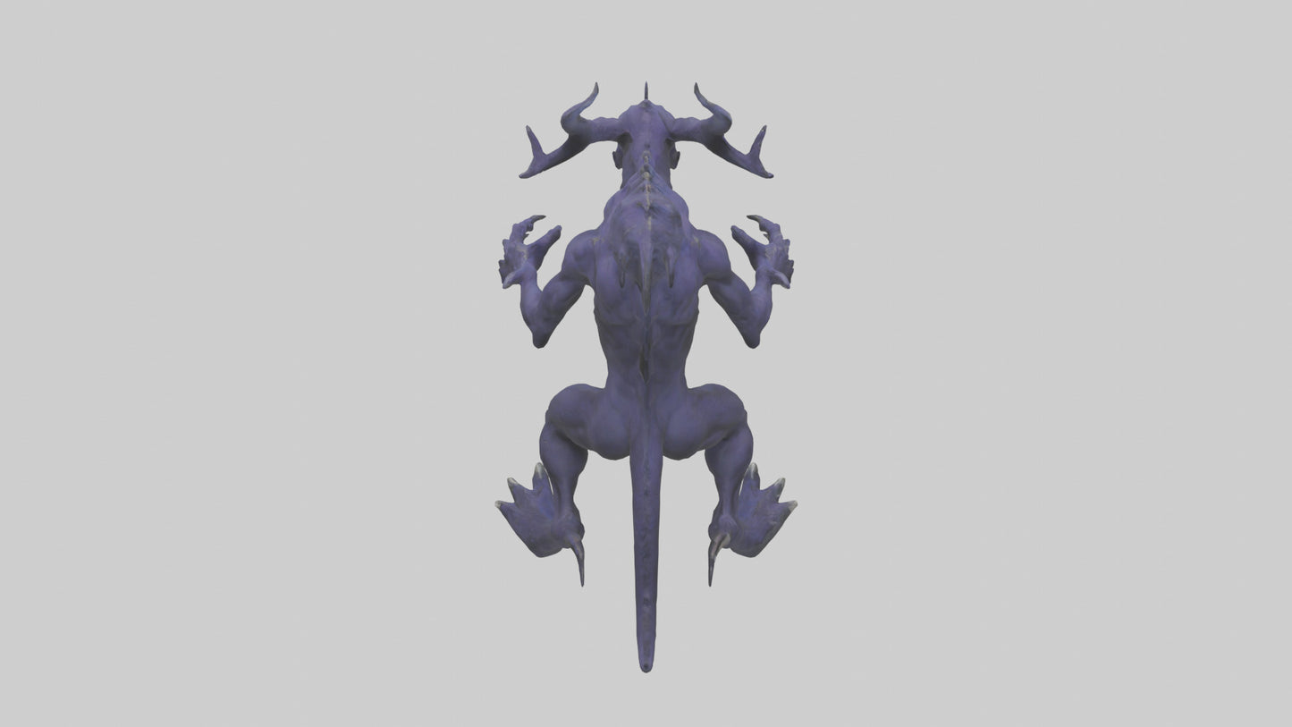 3D model Beast of Shadows model VR / AR / low-poly