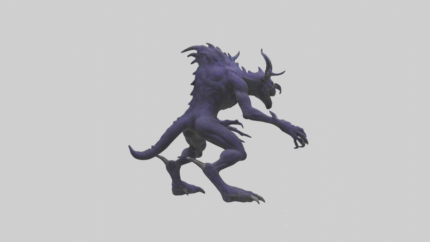 3D model Beast of Shadows model VR / AR / low-poly