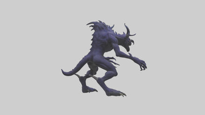 3D model Beast of Shadows model VR / AR / low-poly