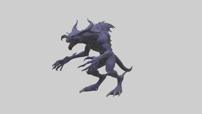 3D model Beast of Shadows model VR / AR / low-poly