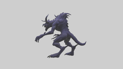 3D model Beast of Shadows model VR / AR / low-poly