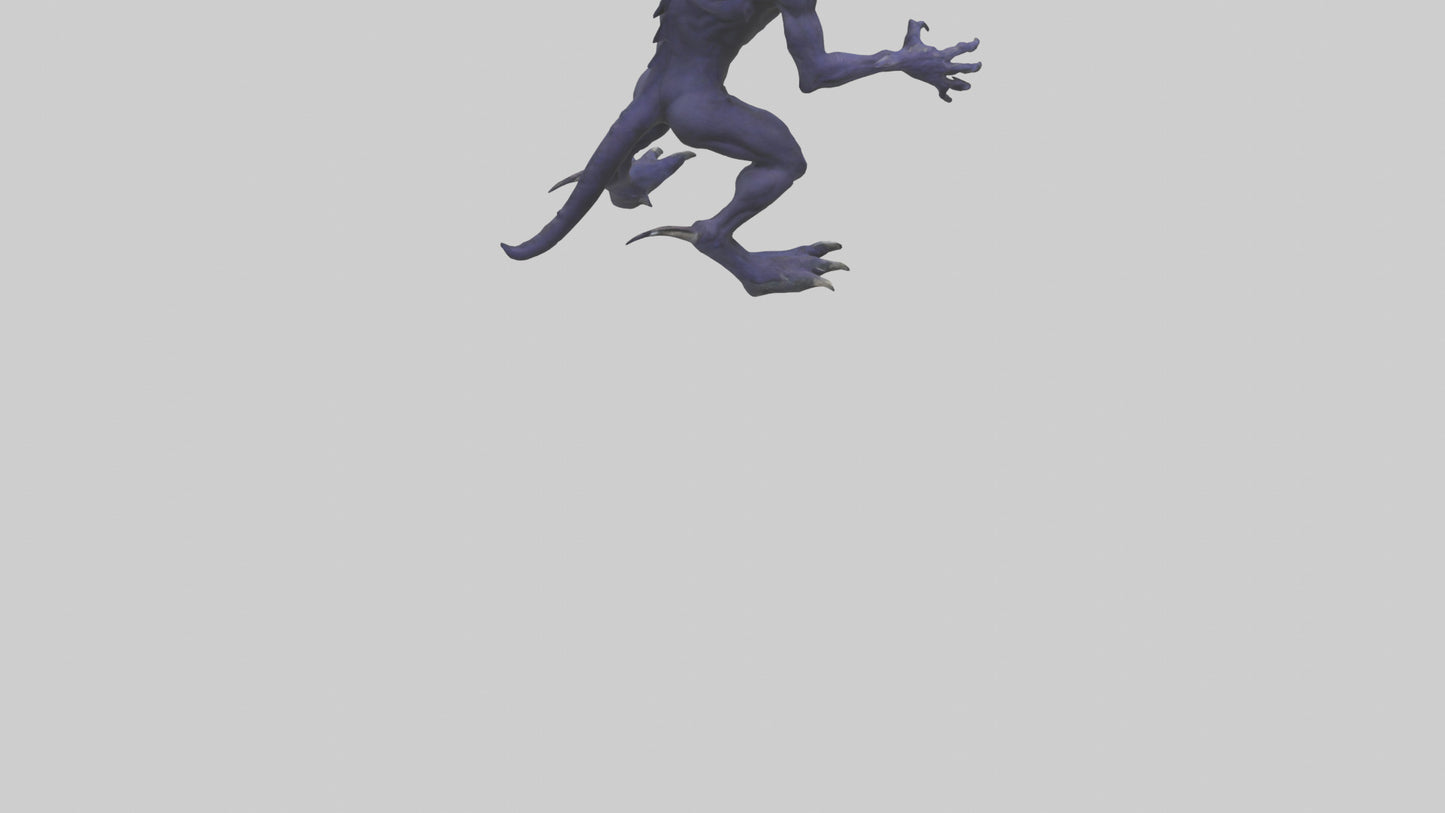 3D model Beast of Shadows model VR / AR / low-poly