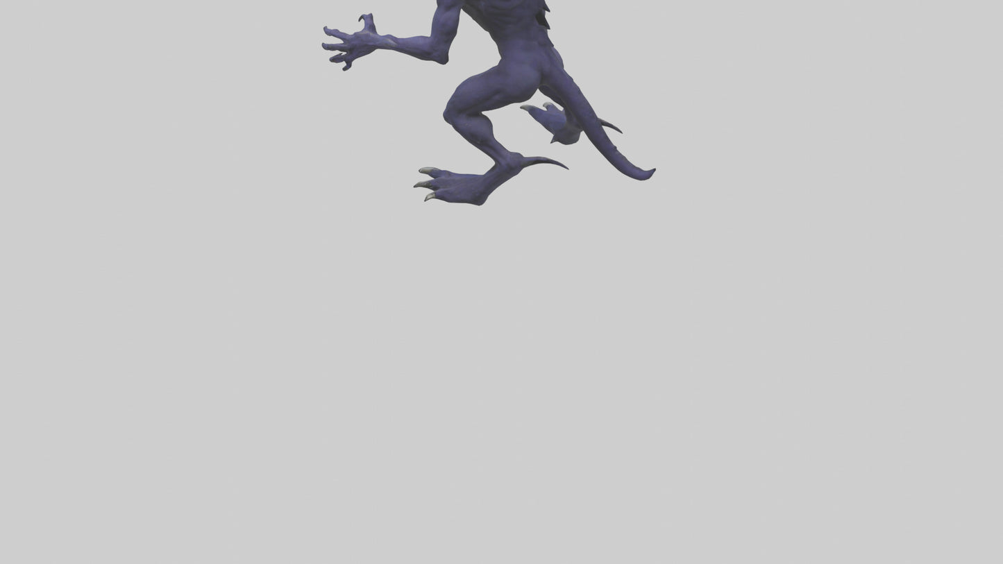 3D model Beast of Shadows model VR / AR / low-poly