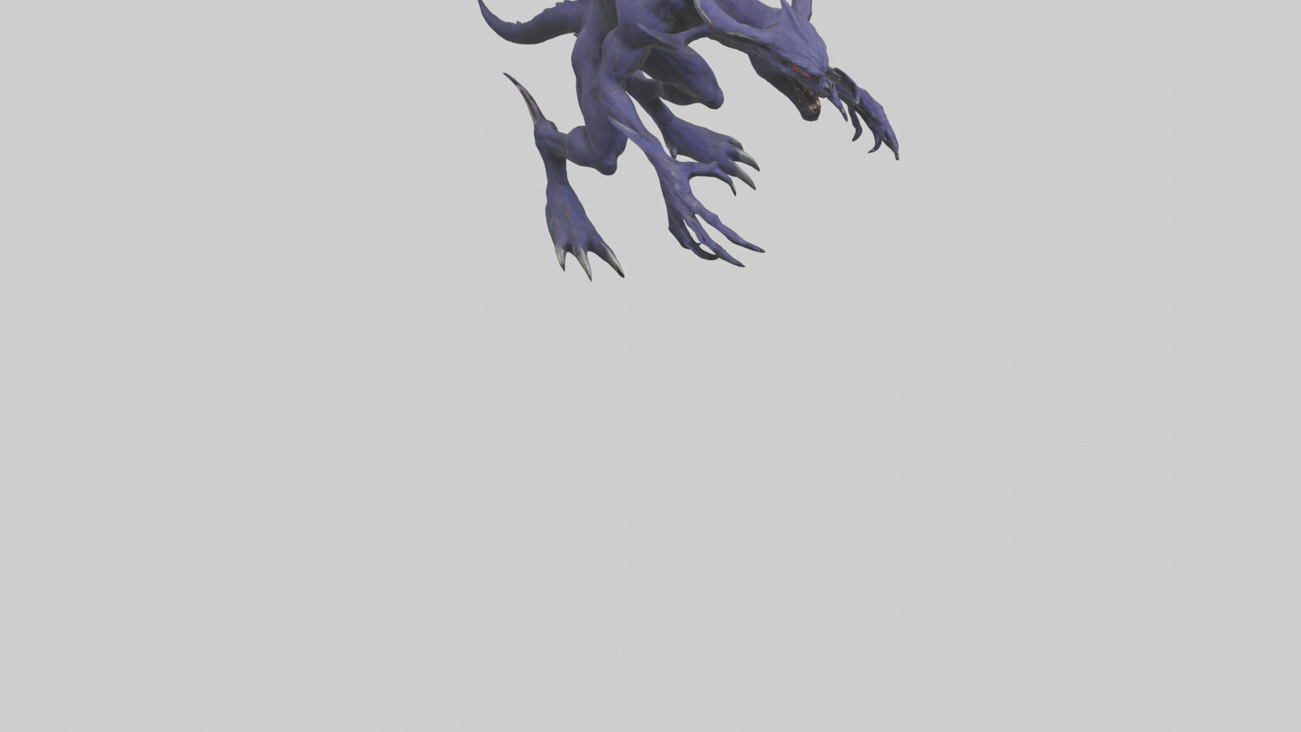 3D model Beast of Shadows model VR / AR / low-poly