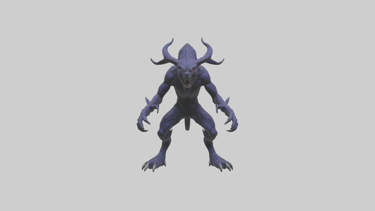 3D model Beast of Shadows model VR / AR / low-poly