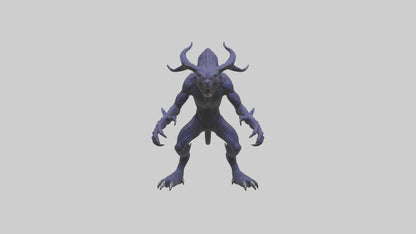 3D model Beast of Shadows model VR / AR / low-poly