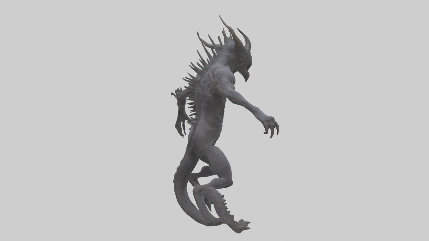 3D model Beast of the Abyss model VR / AR / low-poly