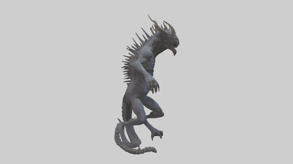 3D model Beast of the Abyss model VR / AR / low-poly