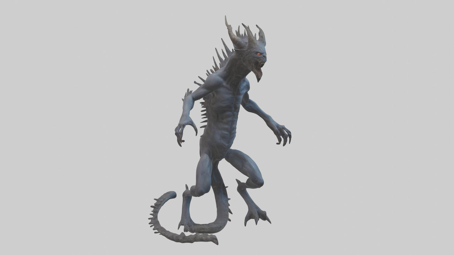 3D model Beast of the Abyss model VR / AR / low-poly
