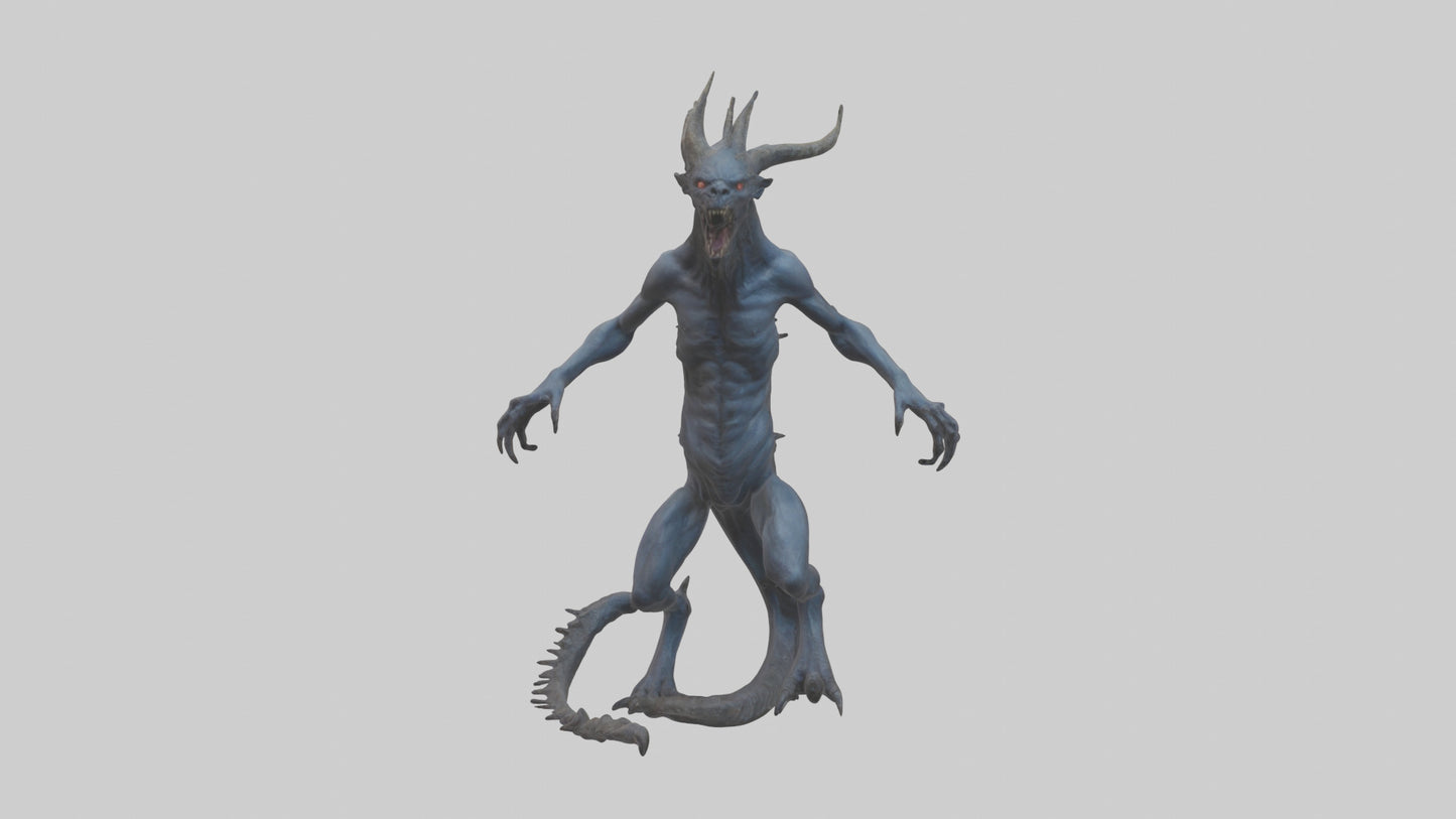 3D model Beast of the Abyss model VR / AR / low-poly