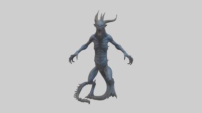 3D model Beast of the Abyss model VR / AR / low-poly