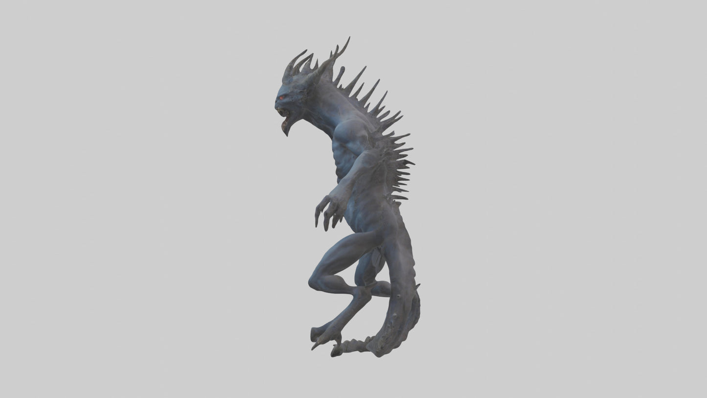 3D model Beast of the Abyss model VR / AR / low-poly