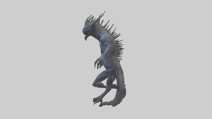 3D model Beast of the Abyss model VR / AR / low-poly