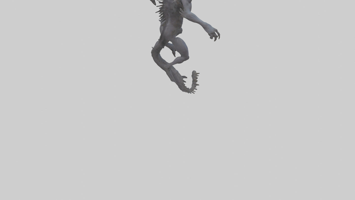 3D model Beast of the Abyss model VR / AR / low-poly