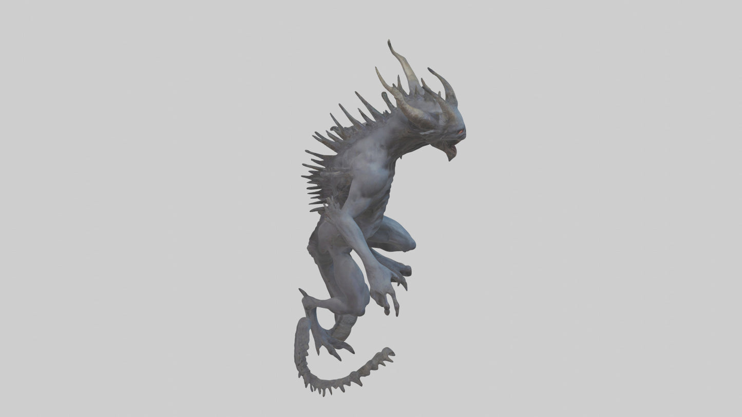 3D model Beast of the Abyss model VR / AR / low-poly