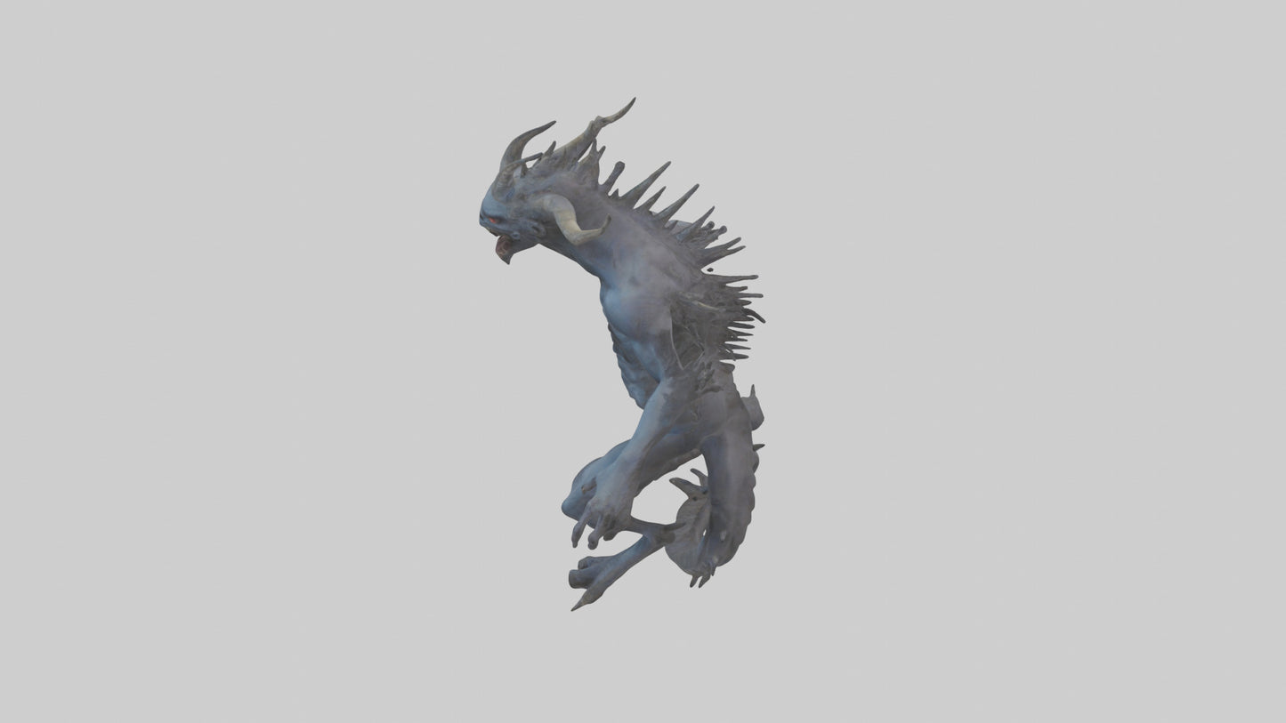 3D model Beast of the Abyss model VR / AR / low-poly