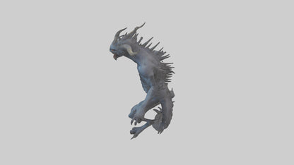 3D model Beast of the Abyss model VR / AR / low-poly