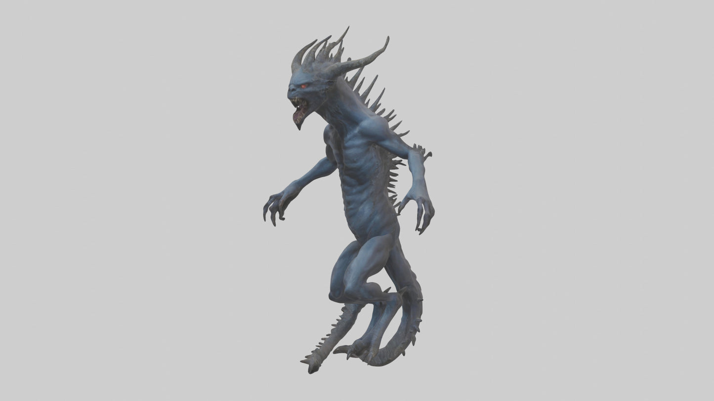 3D model Beast of the Abyss model VR / AR / low-poly