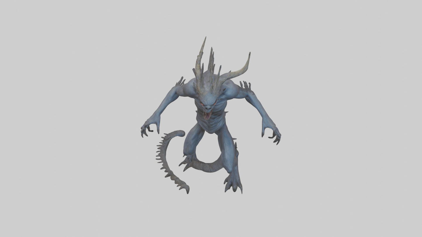 3D model Beast of the Abyss model VR / AR / low-poly