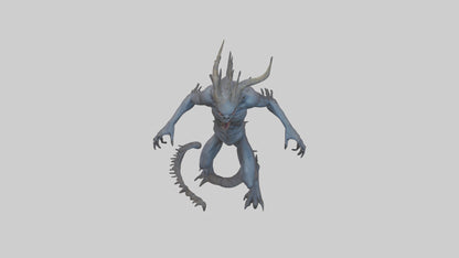 3D model Beast of the Abyss model VR / AR / low-poly
