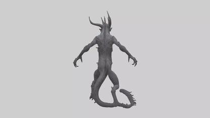 3D model Beast of the Abyss model VR / AR / low-poly
